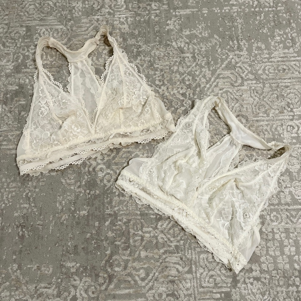 Lacey bralettes